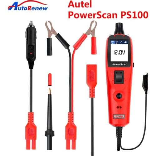 Autel PowerScan PS100 Electrical tester Diagnostic Tool OBD2 Scanner Automotive Circuit Tester Diagnostic AVOmeter Tests Tool