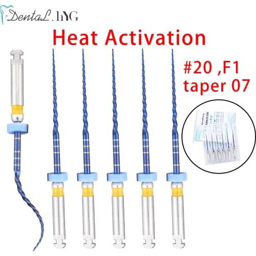 F1 6Pcs/Pack Dental File Engien Use Files 21mm/25mm NTIT Blue Files Endodontic Root Canal Files Dentist Tools Dental Instruments