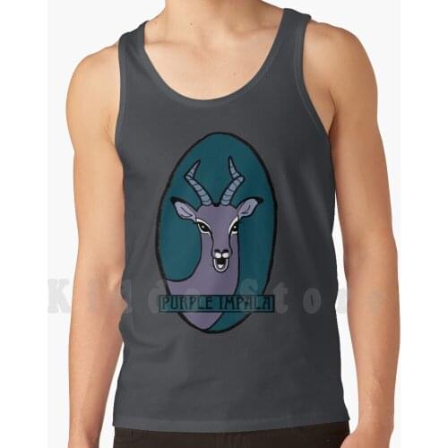 Purple Impala Logo tank tops vest sleeveless