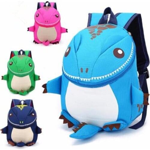 Quality Kids Boys Girls Cartoon Dinosaur Plush Backpack Children Small Cute Backpack Schoolbags Kindergarten School Backpack