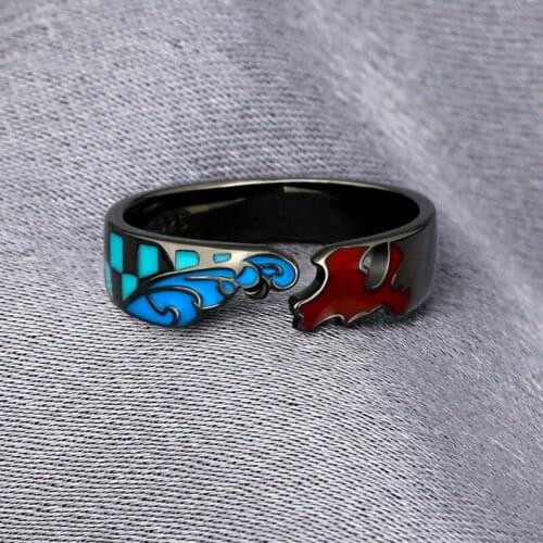 Anime Demon Slayer Kamado Nezuko Kamado Tanjirou Cos Finger Ring Fashion 925 Sterling Silver Rings Cosplay Props Jewelry Gift