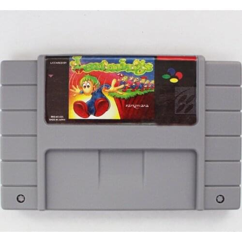 Lemmings 16 bit Big Gray Game Card For NTSC Game Player Drop Shipping