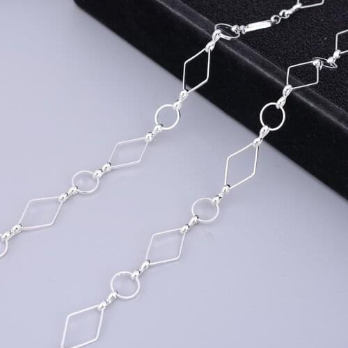 Copper chain handmade copper and gold geometric chain, new O-shaped charm ladies diy necklace jewelry discovery accessories