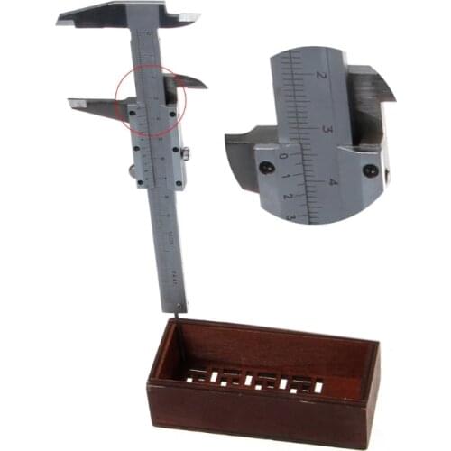 Mini Vernier Caliper 0-100mm Guage Pocket Stainless Steel Metric Machinist