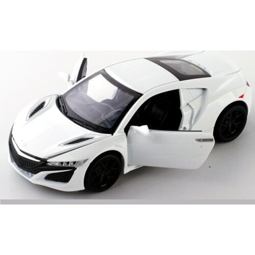 1: 32 Eulogize NSX Racing Car Model Sound Light Return Force Children Toy Boy Birthday Christmas Gift White