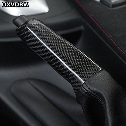 Carbon Fiber Interior Hand Brake Set Cover Car Styling Sticker For BMW F30 F32 F34 F36 Accessories