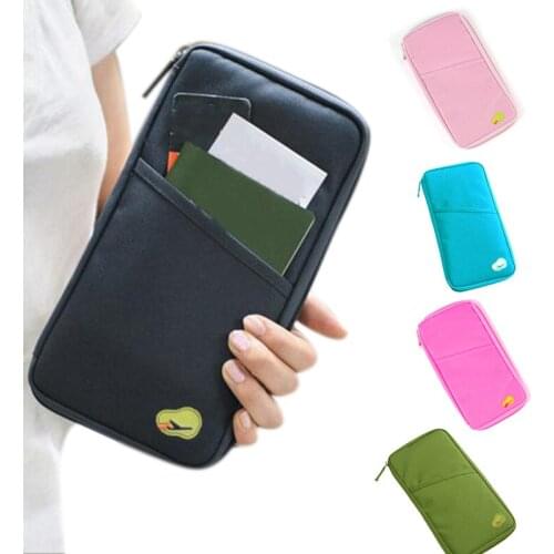 2019 newMultifunctional Handbag Travel Credit Card Cash Purse Holder Document Bag Zipper Makeup Organizer Bs8 Wallet Id Passport