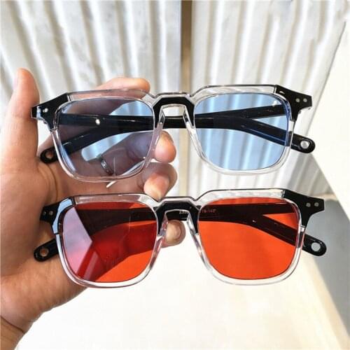 New Fashion Square Woman Sunglasses Men Classic Brand Design Plastic Sun Glasses Luxury Vintage Trend Eyewear Frame Uv400