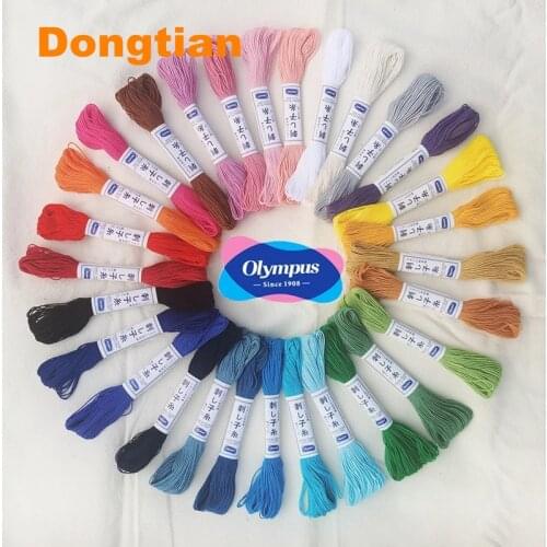 29pcs/Set 20Meter/piece Solid Color Sashiko Thread 100% Cotton 6 Strands Sashiko Thread Made In Japan