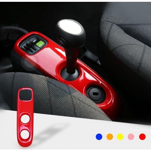 Plastic Car Gear Panel Cover for Smart fortwo 2009 2010 2011 2012 2013 2014 Interior Styling Mouldings Trim Sticker