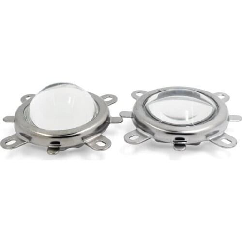 Drop shipping High power lamp bead 60 degree optical glass lens 57mm77mm LED lamp bead spotlight convex lens