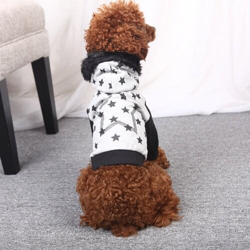 Promotional Star Warm Cowboy Dog Winter Coat Jumpsuit Four Leg Russia Pet Teddy Clothes
