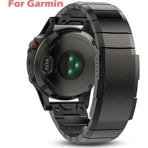 26 22 20mm Watchband For Garmin Fenix 6 6X Pro 5 5X Plus 3HR STAINLESS STEEL Band Fenix6 Fenix5 Watch Quick Release Wrist Strap