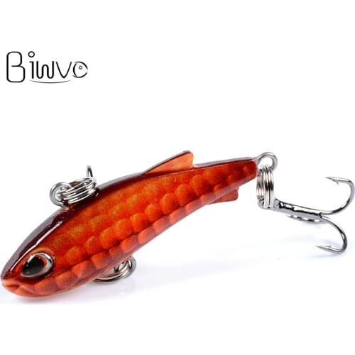 Biwvo Wobbler Winter Fishing 4.2cm Popper Goods Artificial Bait Wobbler For Trolling For Fishing Spinners Spoon Bait Jig Sea