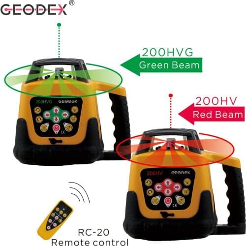200HVG Green Laser Level 360 degree Rotary Laser Level land leveling instrument rotating laser level