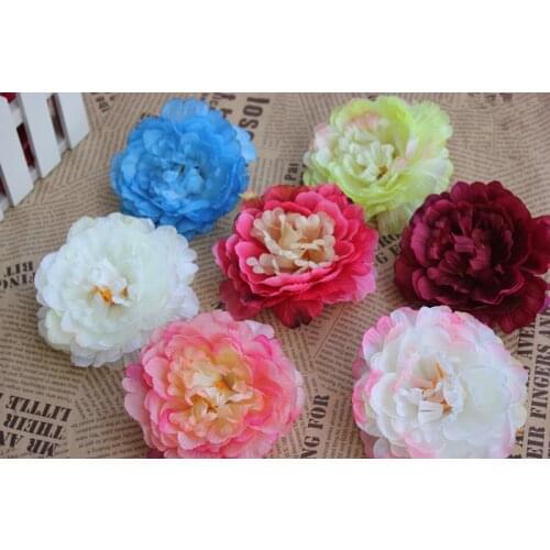 10CM silk peony flowers heads,artificial peony flower for diy flower arrangements,wrist corsage,wedding accessories decoration