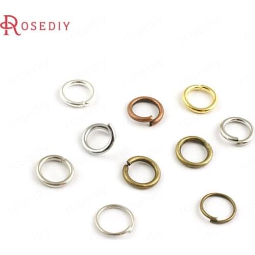 16711)50g Diameter 4MM 5MM 6MM 7MM 8MM Thickness 0.7MM~1.2MM Iron Connect Rings Jump Rings Split Rings Jewelry Accessories