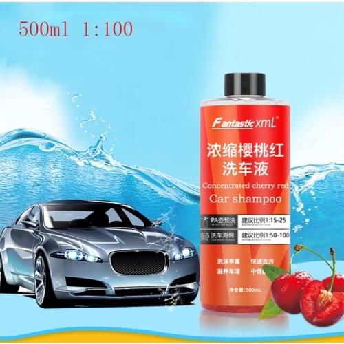 500ml 1：100 Foaming Car Wash Shampoo Soap Works with Foam Cannons, Foam Guns or Bucket Washes Automotive shampoo Cleaning Tools