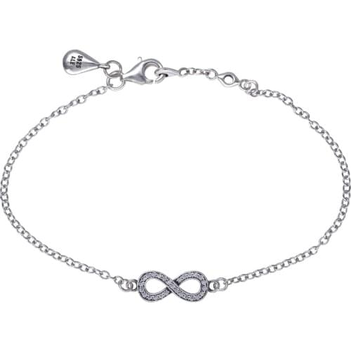 Ajax 925 Sterling Silver Fashion Bracelets For Women Shape Chain Bracelet Party Trendy Jewelry