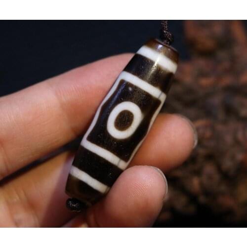 AL Treasure Magic Power Tibetan old Agate 3 Buddha Eye dZi Bead Amulet Fit For Making Bracelet Talisman Timestown UPD22Asw