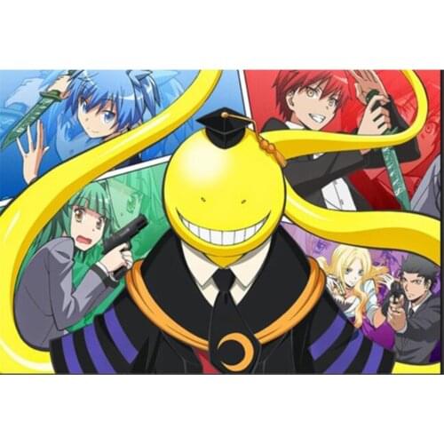 New DIY Diamond Mosaic Handwork Embroidery Paintings Japan Anime Movie Full Square Assassination Classroom Cross Stitch Decor Ca