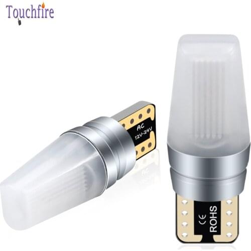 2pcs LED Car Bulb W5W T10 194 168 W5W COB Led Parking Auto Wedge Clearance Lamp Bright White License Light Bulbs Wholesale