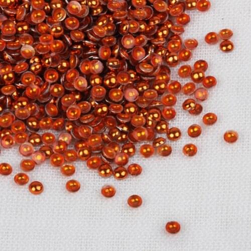 Beadsland 500-1000pcs 2mm 3mm 4mm Colorful Hemicycle Hotfix Aluminum For DIY Clothes Bag Jewelry Cellphone Art Decoration