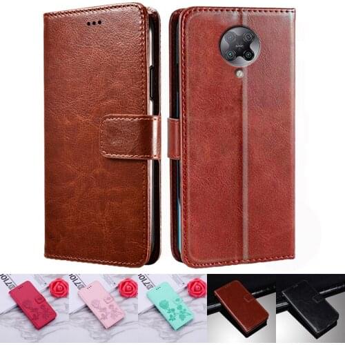 Phone Case For Xiaomi Poco F2 Pro Protective Cover Luxury PU Flip Leather Silicone Case For Pocophone F2 Pro Protector Shell Bag