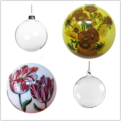 DIY Personalised Christmas Ball 2022 New Christmas Tree Ornament Transparent Glass Christmas Pendant Personalize Christmas Balls
