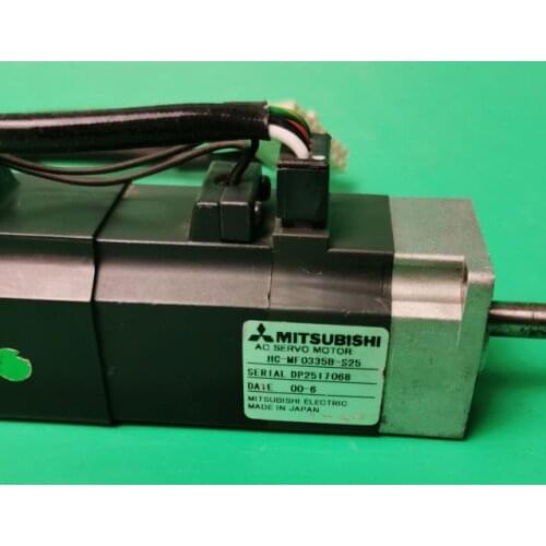 HC-MF0335B-S25 servo motor , used in good condition . 80% appearance new , good working , free shipping