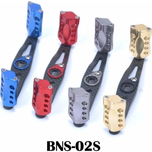 JEKOSEN Replacement Carbon Fiber & 6061 Aviation Aluminum Fishing Reel Handle knobs Accessories for Baitcasting Rocker-02S