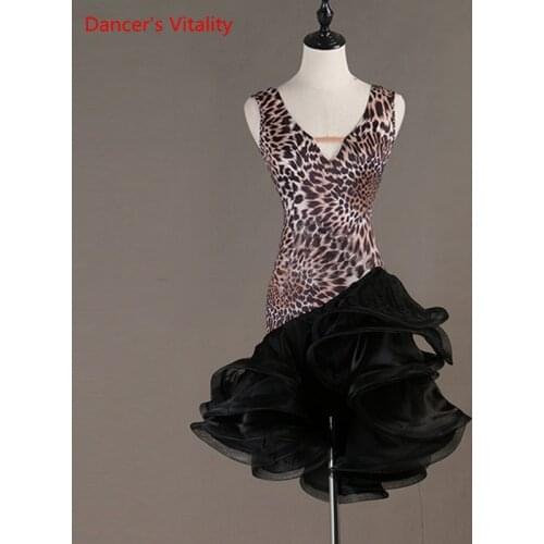 High-end Custom Costumes for Latin Dances Dancing Competition Clothing Female Adult Rumba Dress Performance Costumes