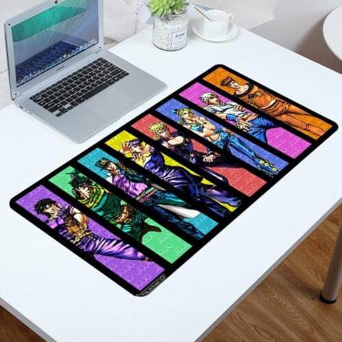 Mousepad Kawaii Mouse Pad JoJos Bizarre Adventure Gamer Carpet Mouse Computer Desk Gaming Pc Gamer Full Gamers Accessories Diy