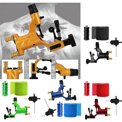 Tattoo Machine Set Rotary Dragonfly Handle Grip With Backstem Equipment
