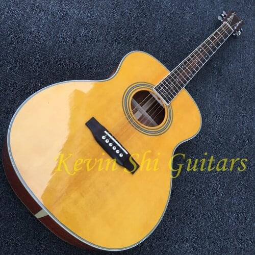 OM28 acoustic guitar OM-28 acoustic electric guitar round body classic acoustic guitar solid top guitar