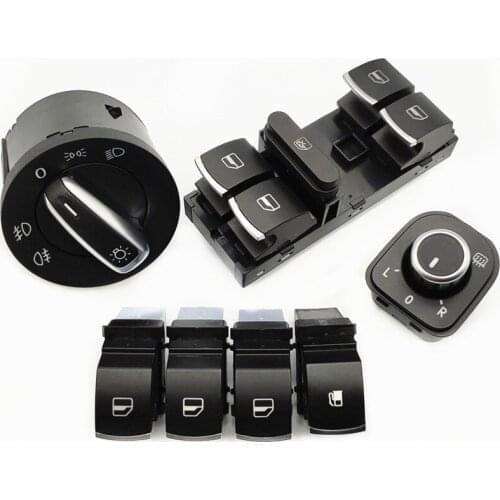 Headlight Window Chrome Power Side Mirror Tank Switch For Golf 5 6 Jetta 5 6 Passat B6 Touran Tiguan Scirocco Amarok 5ND941431A