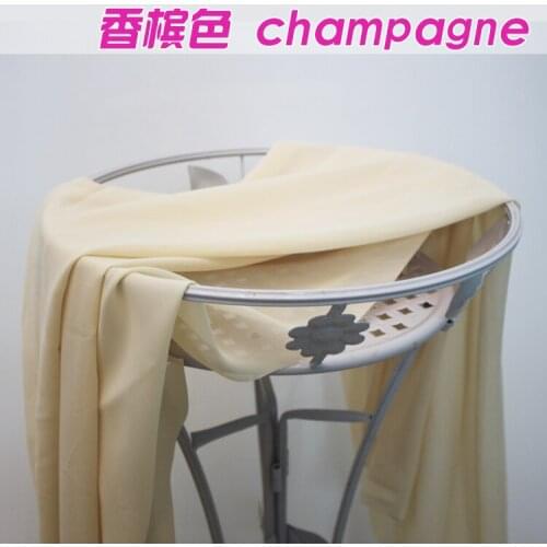 Champagne Chiffon Fabric Sheer Bridal Wedding Dress Lining Fabric Skirt 60" Wide 5 Yards Per lot Free Shipping