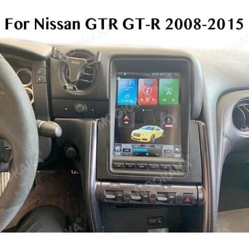 Tesla Screen Carplay For Nissan GT-R GTR Skyl Android 10.0 Multimedia Player Auto Audio Stereo Radio Recorder GPS Navi Head Unit