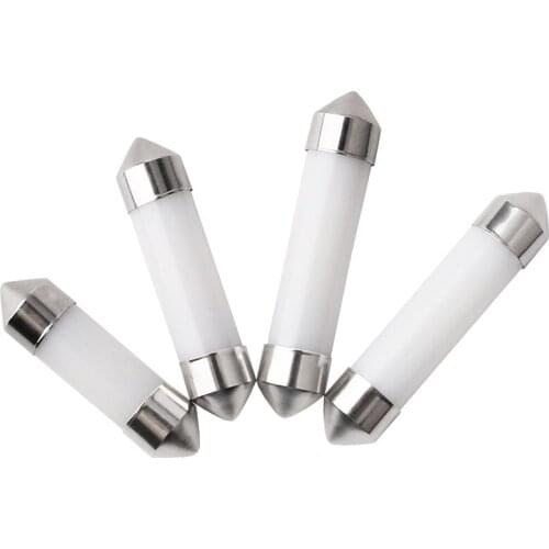 1PC Festoon C5W LED Bulb COB Car License Plate Lights Reading Light Auto Interior Lamp 31mm 36mm 39mm 41mm Car Styling White 12V