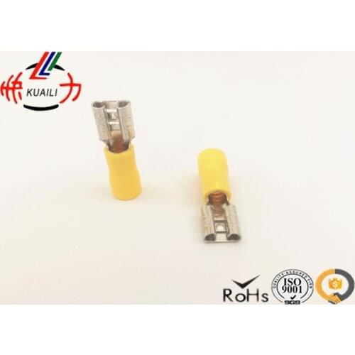 1000pcs FEMALE INSULATED ELECTRICAL SPADE CONNECTOR TERMINALS FDD 5.5-250