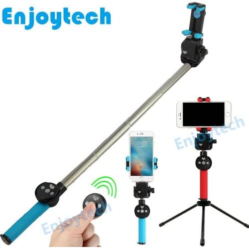 360 degree Rotating Panoramic Bluetooth Selfie Stick for Iphone Xiaomi Samsung Android Phones Monopod Tripod for Video Bloggers