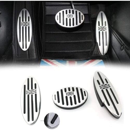 Union Jack At Auto Aluminum Pedal Cover for Mini Cooper 2010-2018 F54 F55 F56 F57 F60 R55 R56 R57 R58 R59 R60 R61