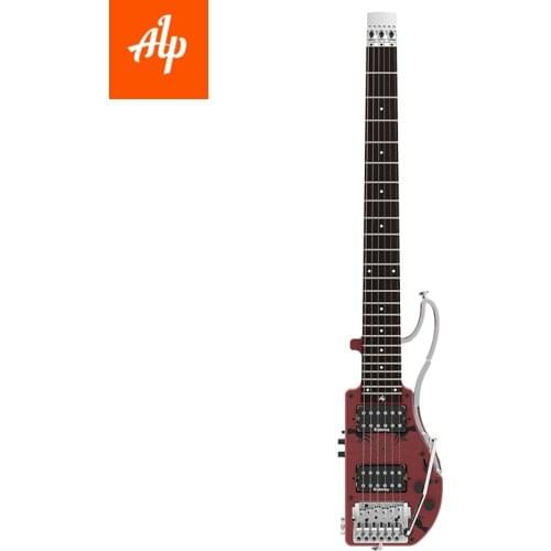 Free Shipping ALP Guitar Headless Acoustic Electric Silent Travel Guitar Right Left Hand Portable Travel Built In Effect Set