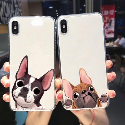 Case on For Huawei P30 P20 P40 Lite E P Smart 2021 2020 Y9 Y7 Y6 2019 Honor 9X 8X 10X 20 10 10i Lite Pro French Bulldog TPU Capa