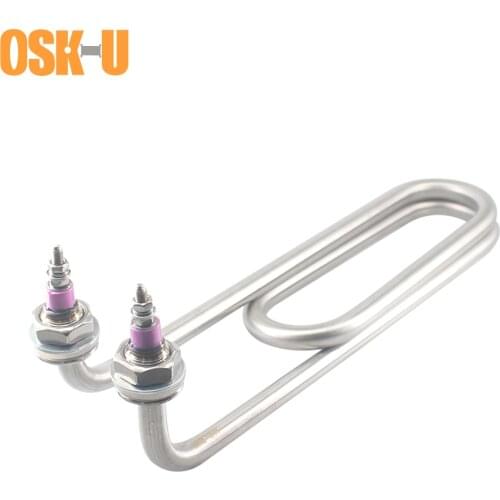Double U Type Heating Element 304SUS 220/380V M18 Thread Bended U Shape Electric Heating Pipe for Kitchenware 3KW/4KW/6KW