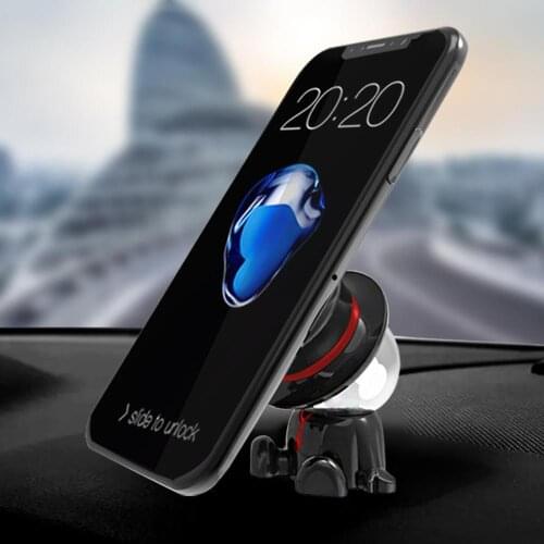 360 Degree Rotary Adhesive Magnetic Car Phone Holder Dashboard Stand Cradle