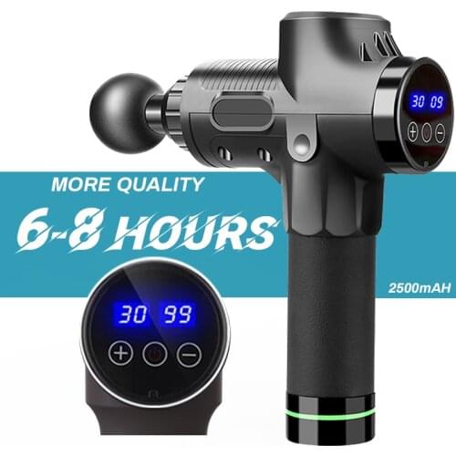 Massage Gun 30 Speed Deep Tissue Percussion Pain Relief Body Neck Muscle Massag Exercising Relaxation Slim Shaping Fascia Gun