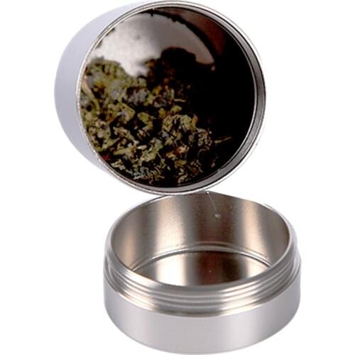 New Airtight Smell Proof Container New Aluminum Herb Stash Jar Random Colors Wholesale Drop Shipping