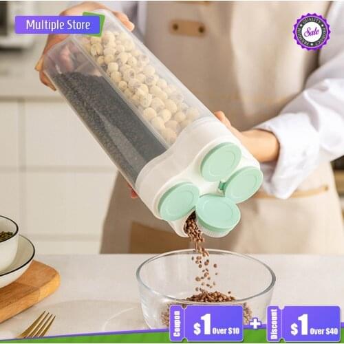 Plastic Noodle Storage Airtight Cereal Container For Food Grain Tank Storage Box Organizer Kitchen Containers Household Item Jar