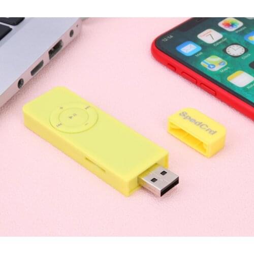Protable TF Card Slot USB MP3 Rechargeble 160mAh USB Mini MP3 Music Player Support 64GB TF Card Media Players 8.5x 2.5x 0.9cm